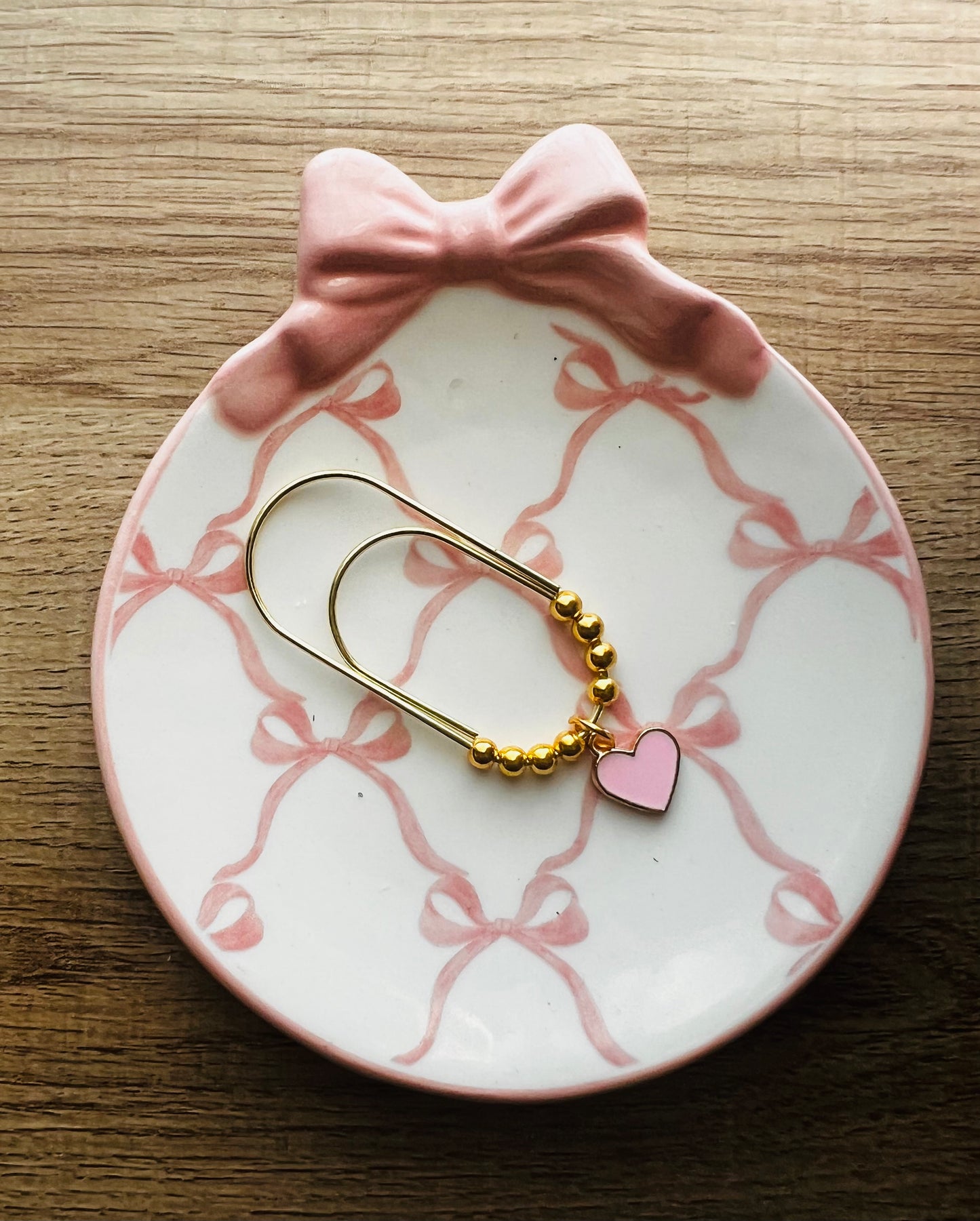 Simple Pink Heart PaperClip