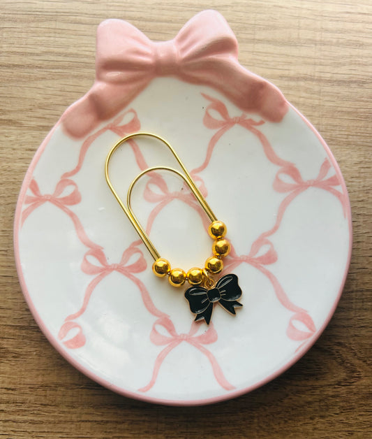 Black Bow Paper Clip