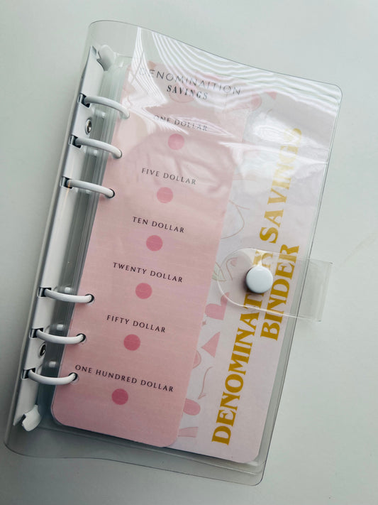 Denomination Savings Challenge Binder