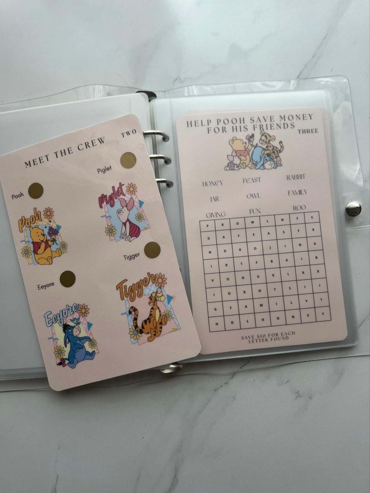 Honey Bear Love Savings Binder
