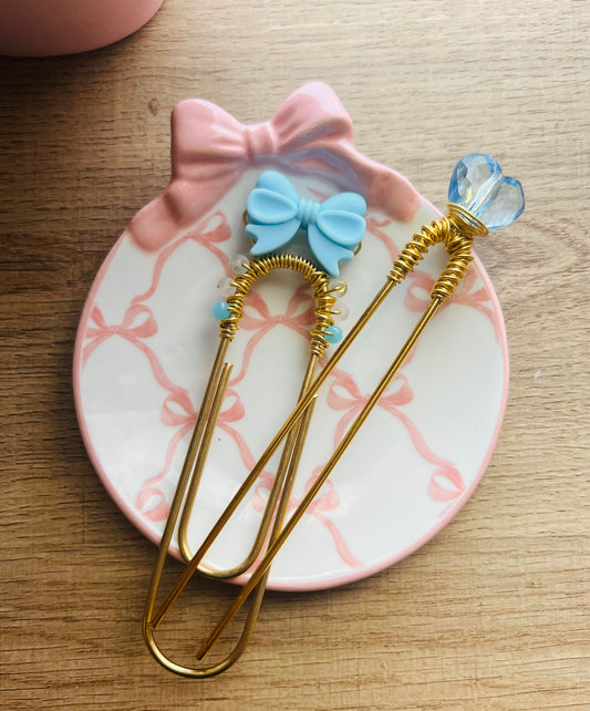 Blue Heart Lover Binder Decor