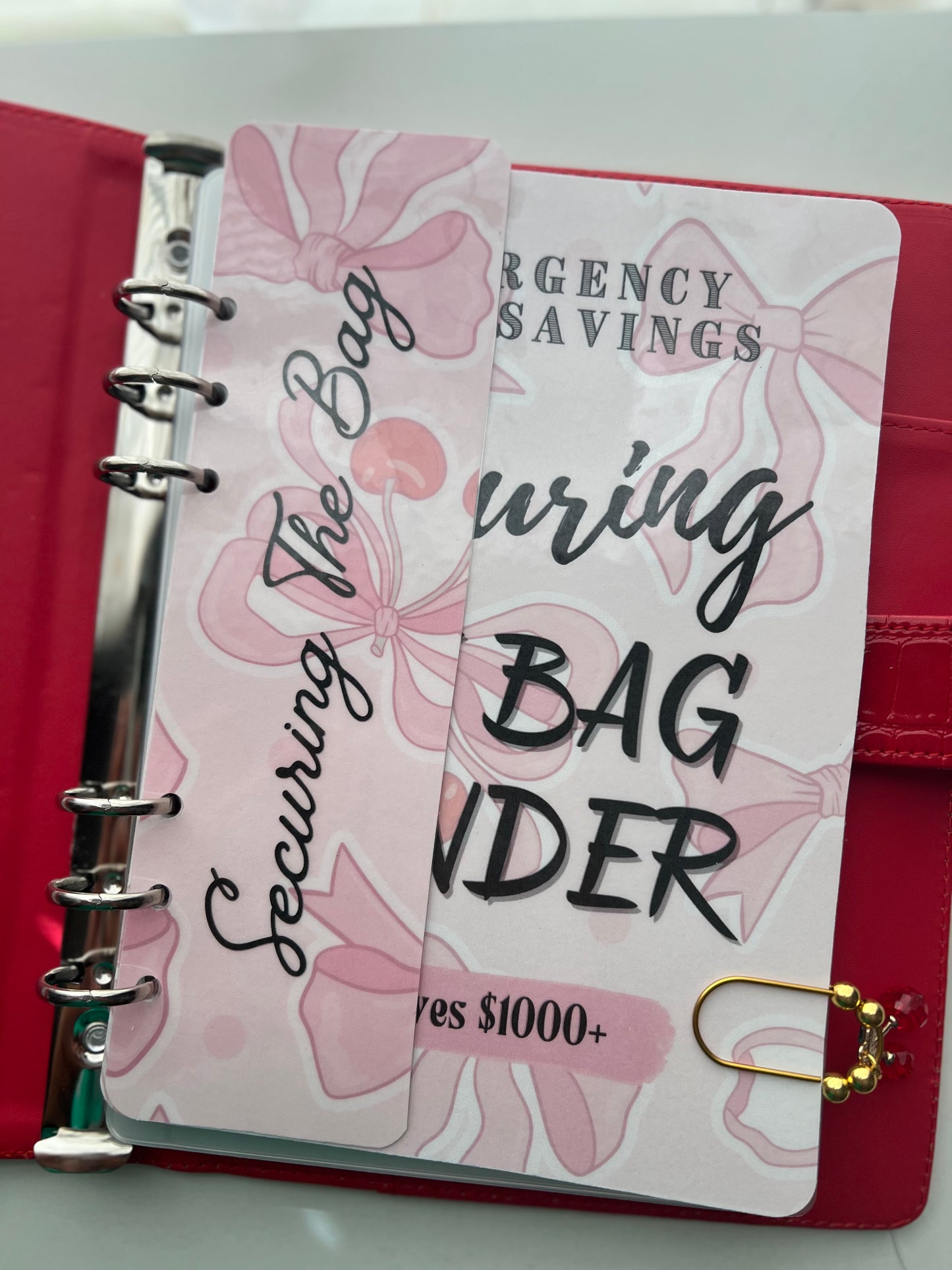 Emergency Fund Savings Binder