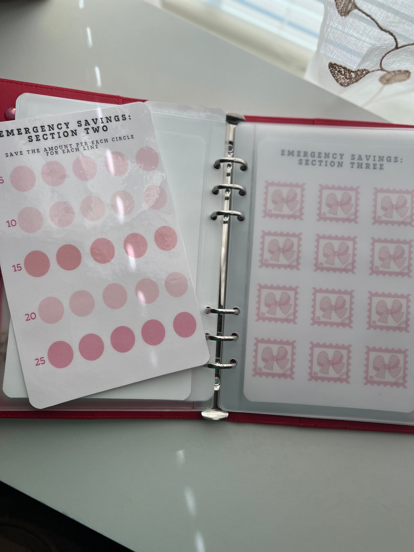 Emergency Fund Savings Binder