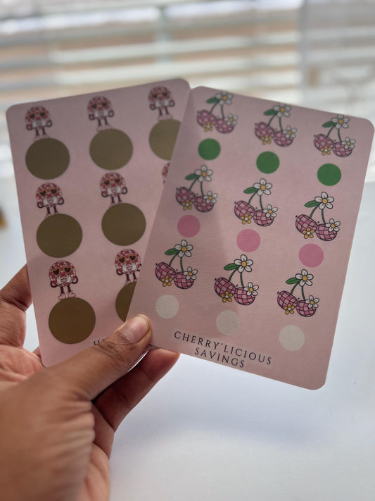 Girly Retro Savings Challenge Bundle